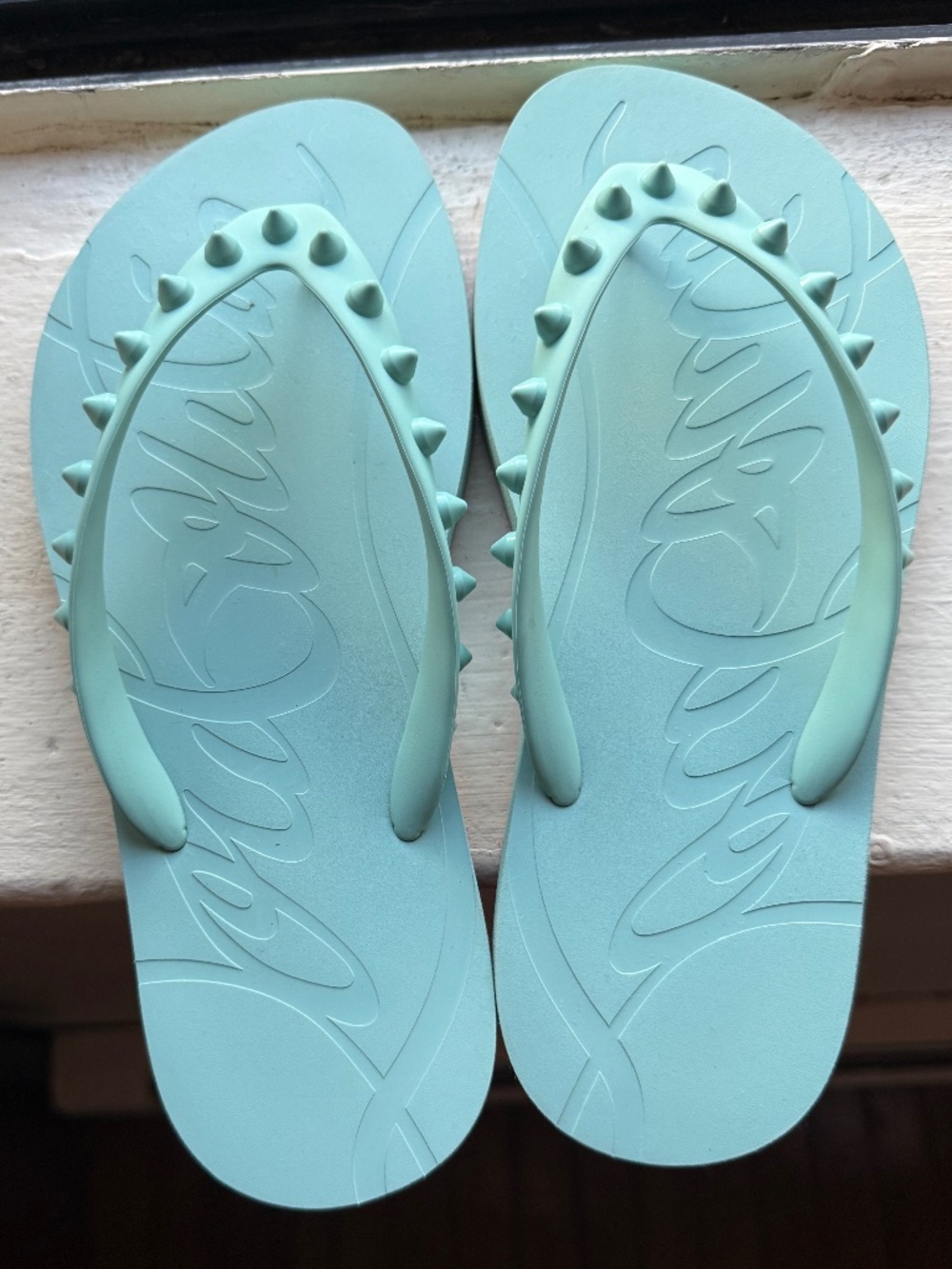 LOUBOUTIN FLIP DONNA FLAT RUBB
